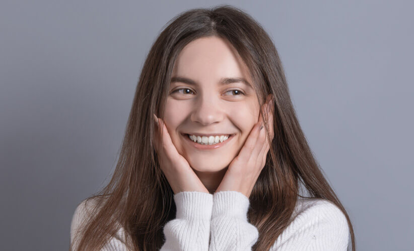 Hollywood Smile package showcase — bright, even smile transformation